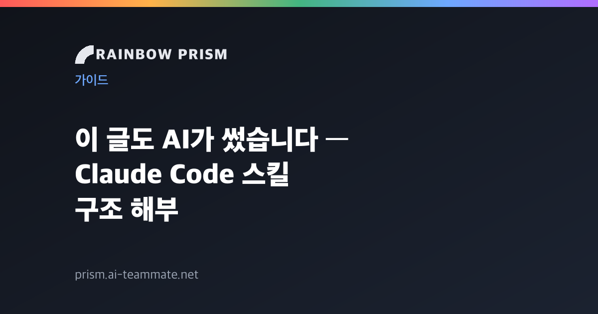 이 글도 AI가 썼습니다 — 그런데 검수를 두 번 거쳤죠: 매일 발행되는 Claude Code 스킬 구조 해부